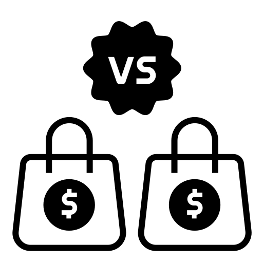 Retailify shopping bag comparison with dollar symbol